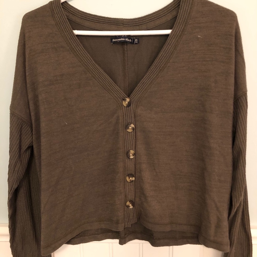 XS Hunter Green Abercrombie and Fitch Sweater